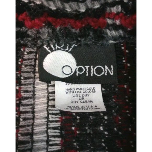 VTG First Option Open Front Cardigan Sweater Womens Made In USA - Picture 5 of 9